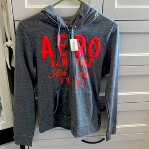 Zip up sweater. Nice light sweater for spring.